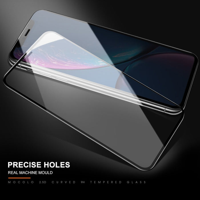 Para iPhone 11 / XR mocolo 0,33 mm 9H 2.5D Película de vidrio templado con impresión de seda