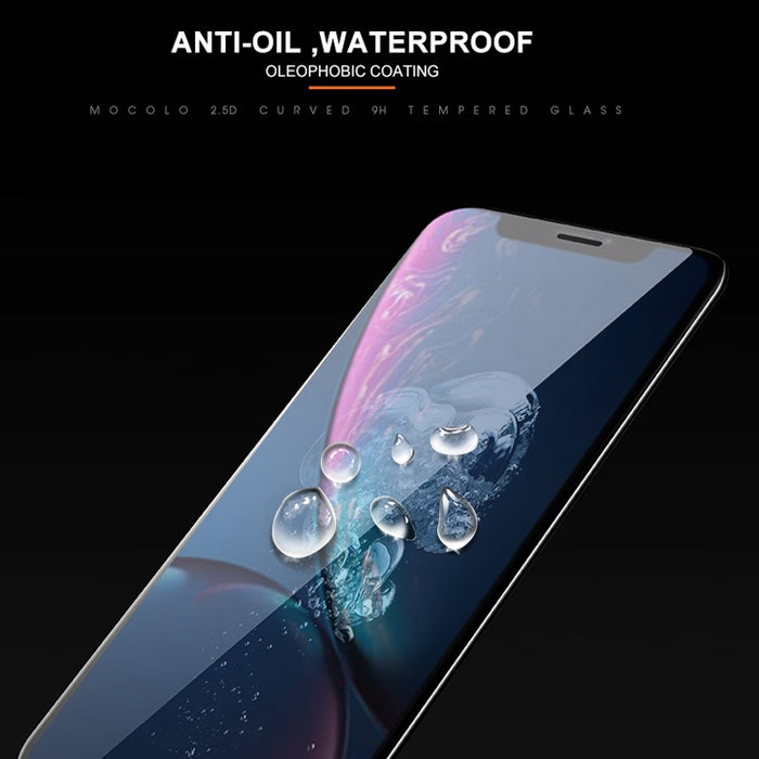 Para iPhone 11 / XR mocolo 0,33 mm 9H 2.5D Película de vidrio templado con impresión de seda