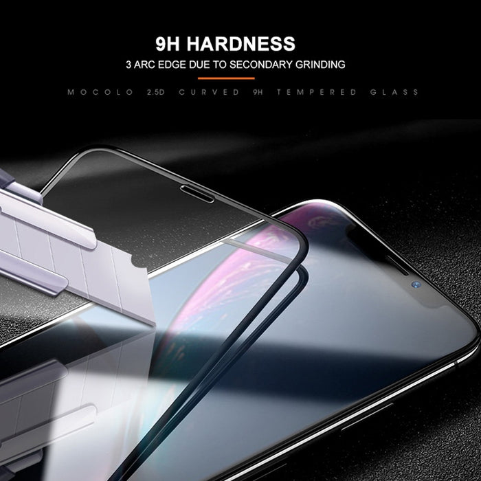 Para iPhone 11 / XR mocolo 0,33 mm 9H 2.5D Película de vidrio templado con impresión de seda