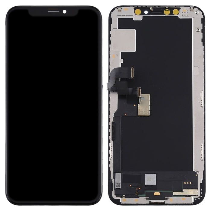 Pantalla LCD de material OLED suave y ensamblaje completo del digitalizador para iPhone XS, For iPhone XS (Hard OLED)