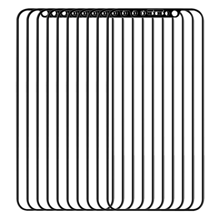 Para iPhone 11 Pro / XS / X 50 piezas 0,1 mm 9H Película de vidrio templado de fibra flexible de pantalla completa
