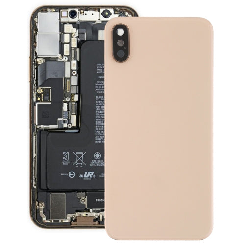 Tapa trasera de batería con bisel, lente y adhesivo para cámara trasera para iPhone XS, For iPhone XS (Camera Lens+Adhesive), For iPhone XS with Camera Lens