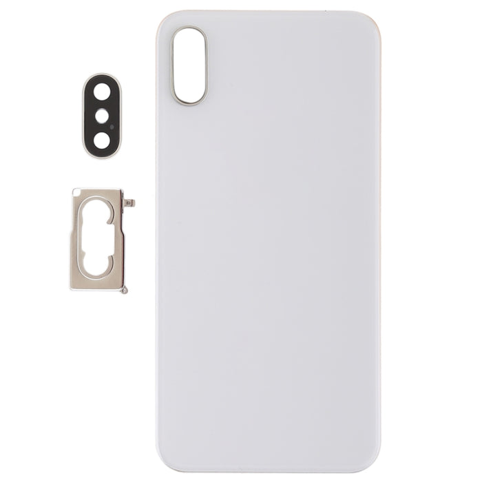Tapa trasera de batería con bisel, lente y adhesivo para cámara trasera para iPhone XS, For iPhone XS (Camera Lens+Adhesive), For iPhone XS with Camera Lens