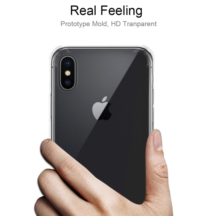 Para iPhone X Funda protectora suave de TPU transparente ultrafina