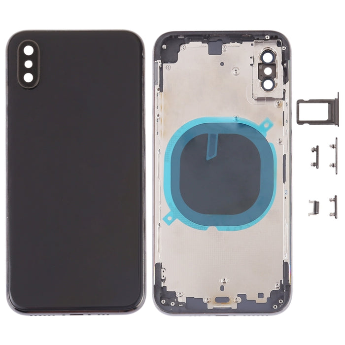 Contraportada con lente de cámara, bandeja para tarjeta SIM y teclas laterales para iPhone XS, For iPhone XS (Camera Lens+Side Keys), For iPhone XS with Side keys, For iPhone XS with Card Tray