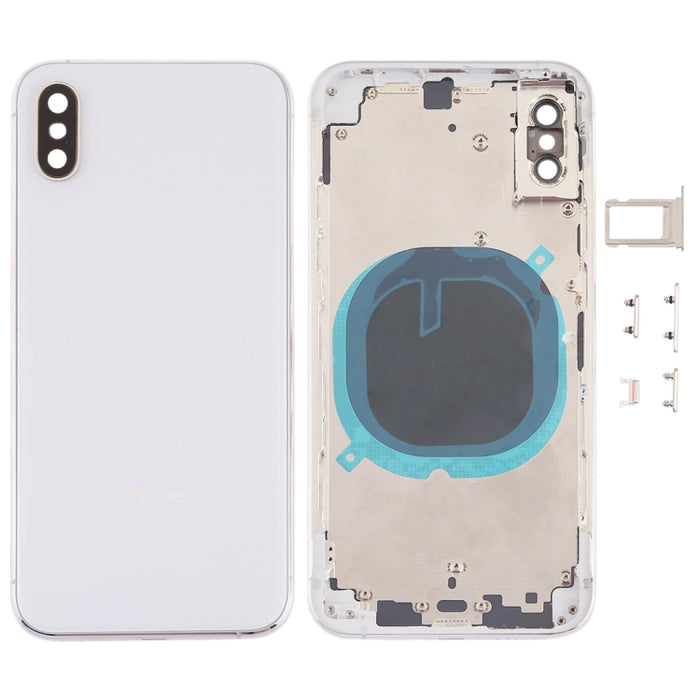 Contraportada con lente de cámara, bandeja para tarjeta SIM y teclas laterales para iPhone XS, For iPhone XS (Camera Lens+Side Keys), For iPhone XS with Side keys, For iPhone XS with Card Tray