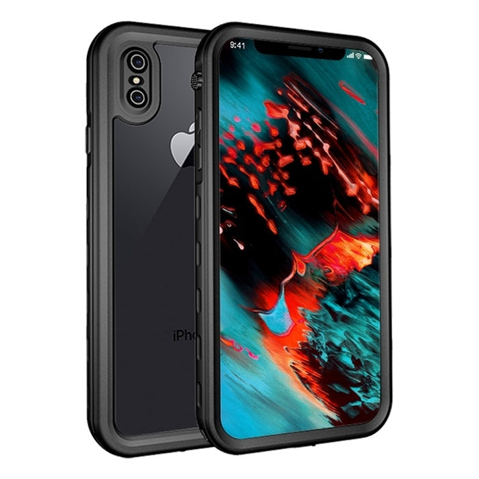 Para iPhone X / XS 2 m impermeable a prueba de nieve 2 m a prueba de golpes a prueba de polvo PC + funda de silicona
