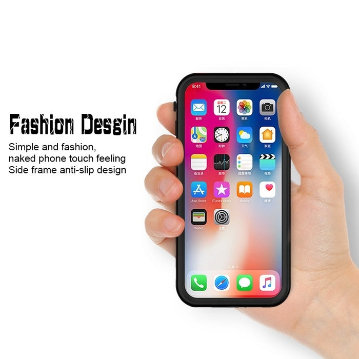 Para iPhone X / XS 2 m impermeable a prueba de nieve 2 m a prueba de golpes a prueba de polvo PC + funda de silicona