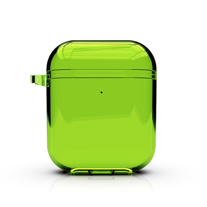 Para Airpods1/2 Funda para auriculares Apple de color sólido fluorescente simple