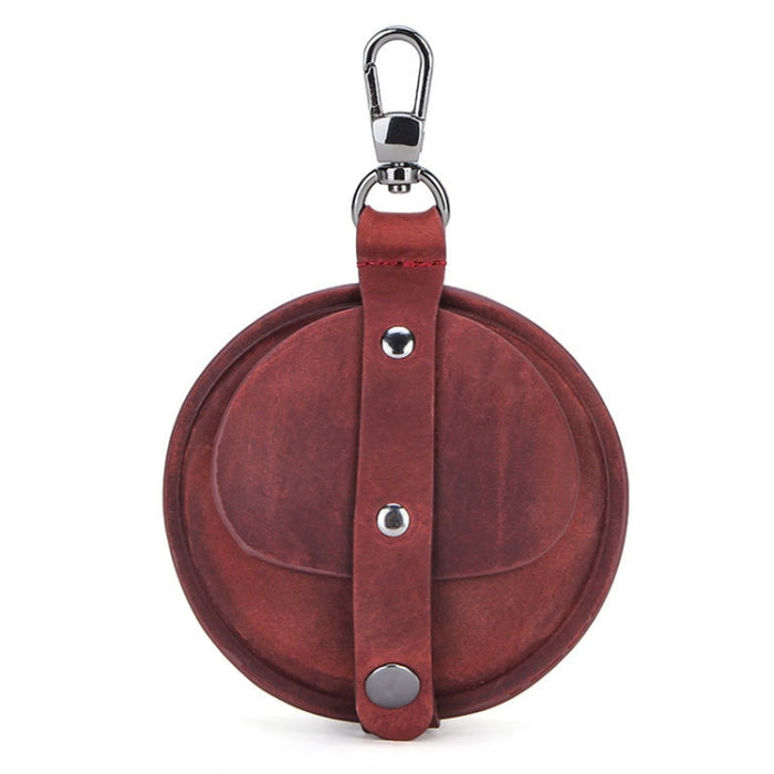CF1042B para AirPods Pro textura Crazy Horse conveniente funda protectora de cuero multifunción para auriculares con gancho