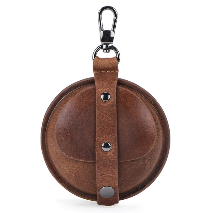 CF1042B para AirPods Pro textura Crazy Horse conveniente funda protectora de cuero multifunción para auriculares con gancho