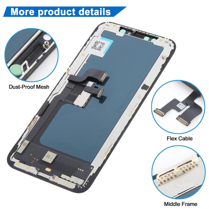 Pantalla LCD de material TFT incell y ensamblaje completo del digitalizador para iPhone XS, For iPhone XS(JK inell)
