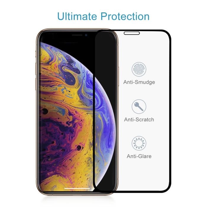 Para iPhone 11 Pro / XS / X Película de vidrio templado HD de pantalla completa antiarañazos 9H 9D