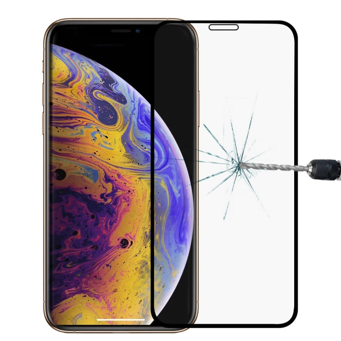 Para iPhone 11 Pro / XS / X Película de vidrio templado HD de pantalla completa antiarañazos 9H 9D