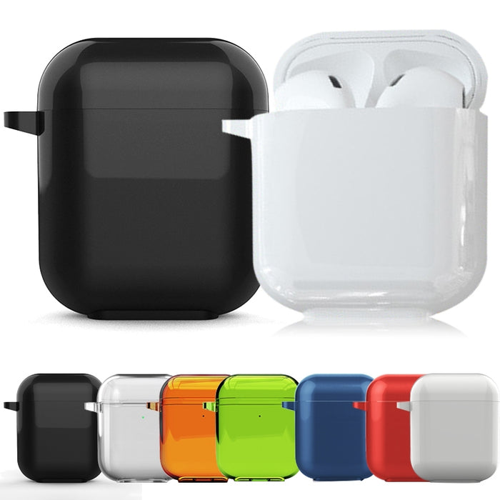Para AirPods 1/2 auriculares Bluetooth funda protectora para exteriores a prueba de polvo carcasa protectora a prueba de caídas puede soportar TPU