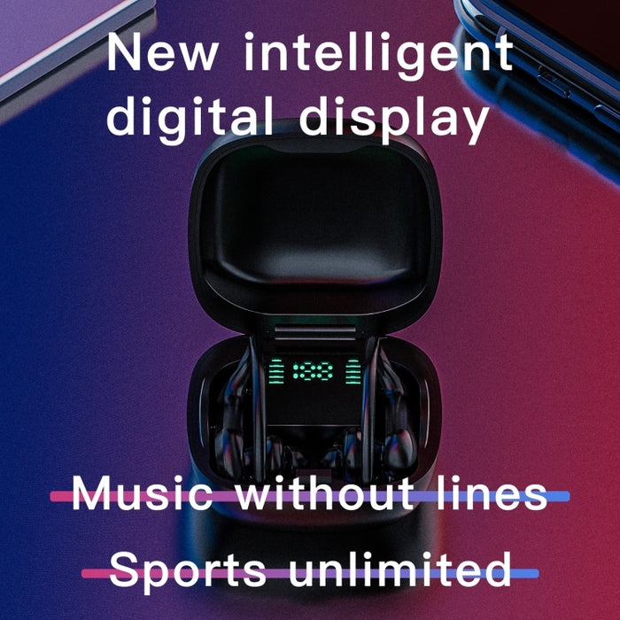 Auricular Bluetooth inalámbrico 258 con caja de carga y pantalla Digital, soporte táctil, llamada HD, asistente de voz y NFC