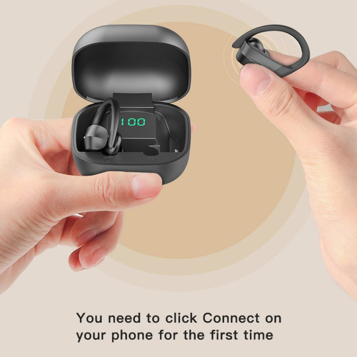 Auricular Bluetooth inalámbrico 258 con caja de carga y pantalla Digital, soporte táctil, llamada HD, asistente de voz y NFC