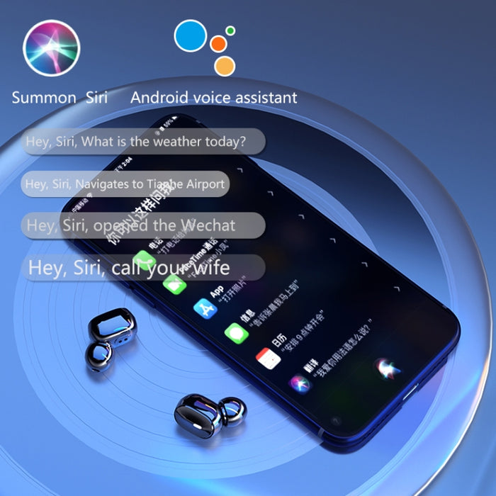 A9 TWS CVC8.0 y DSP Auricular Bluetooth con cancelación de ruido dual con caja de carga magnética y pantalla digital LED, soporte táctil y llamada HD, Siri y banco de energía