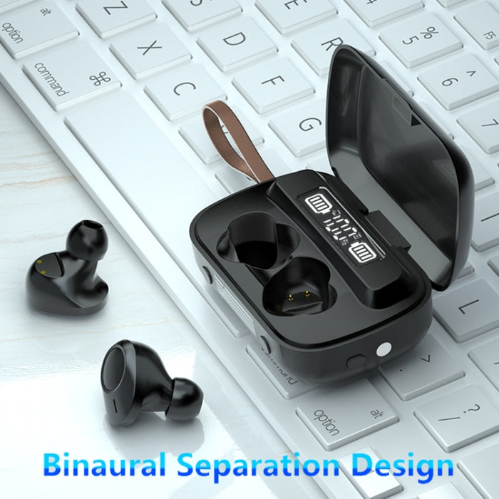 A13 TWS CVC8.0 y DSP Auricular Bluetooth táctil con cancelación de ruido dual con caja de carga, compatible con pantalla digital LED, reloj, linterna, llamada HD, Siri y banco de energía