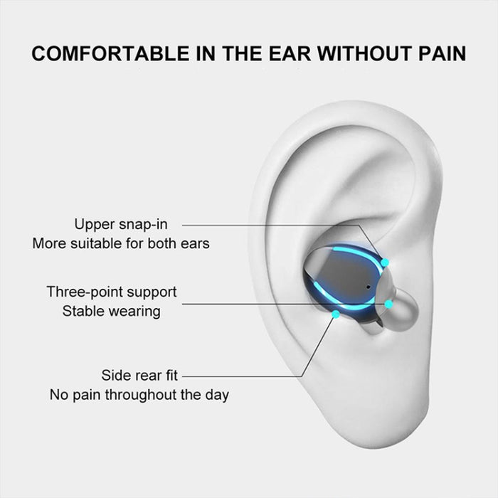 F9-6 TWS CVC8.0 Auricular Bluetooth táctil con cancelación de ruido y caja de carga cilíndrica extraíble, compatible con pantalla digital de alimentación LED, llamada y Siri
