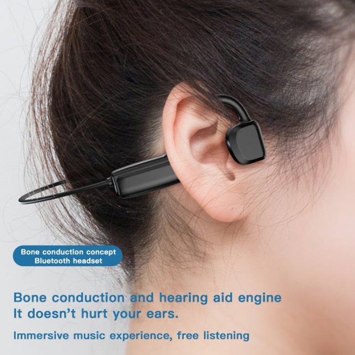 G1 Bluetooth 5.0 Auricular inalámbrico de conducción ósea deportivo montado en la oreja