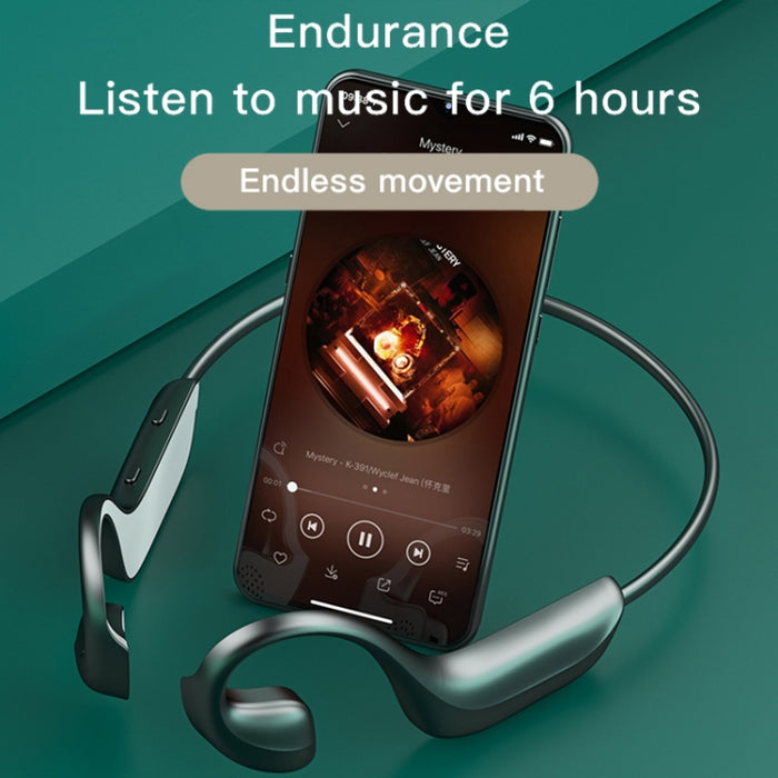 G100 Bluetooth 5.0 Auriculares inalámbricos de conducción ósea impermeables deportivos montados en la oreja