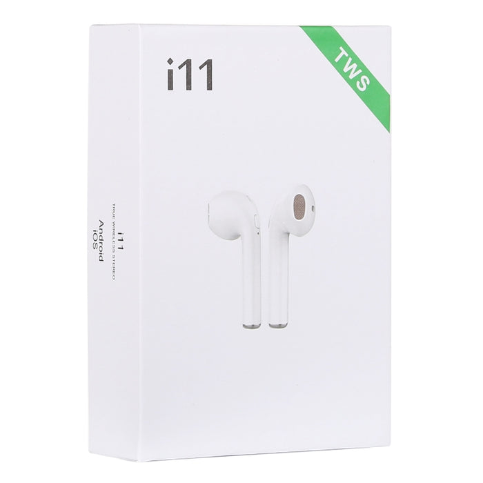 Auriculares estéreo inalámbricos i11-TWS Bluetooth V5.0 con caja de carga magnética, compatibles con iOS y Android