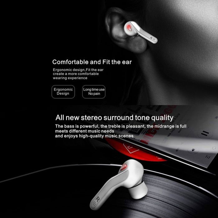 Auriculares estéreo inalámbricos T-88 TWS Bluetooth V5.0 con caja de carga magnética