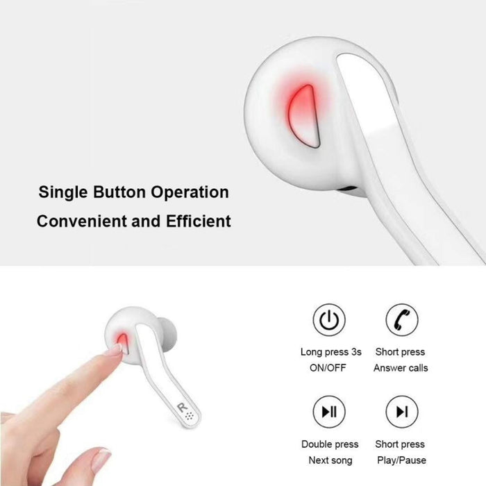 Auriculares estéreo inalámbricos T-88 TWS Bluetooth V5.0 con caja de carga magnética