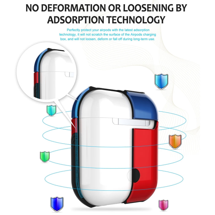 Bolsa de almacenamiento antipérdida barnizada de la caja de los auriculares de Bluetooth de la PC para Apple AirPods 1/2