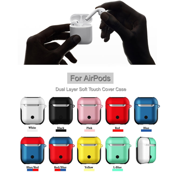 Bolsa de almacenamiento antipérdida barnizada de la caja de los auriculares de Bluetooth de la PC para Apple AirPods 1/2