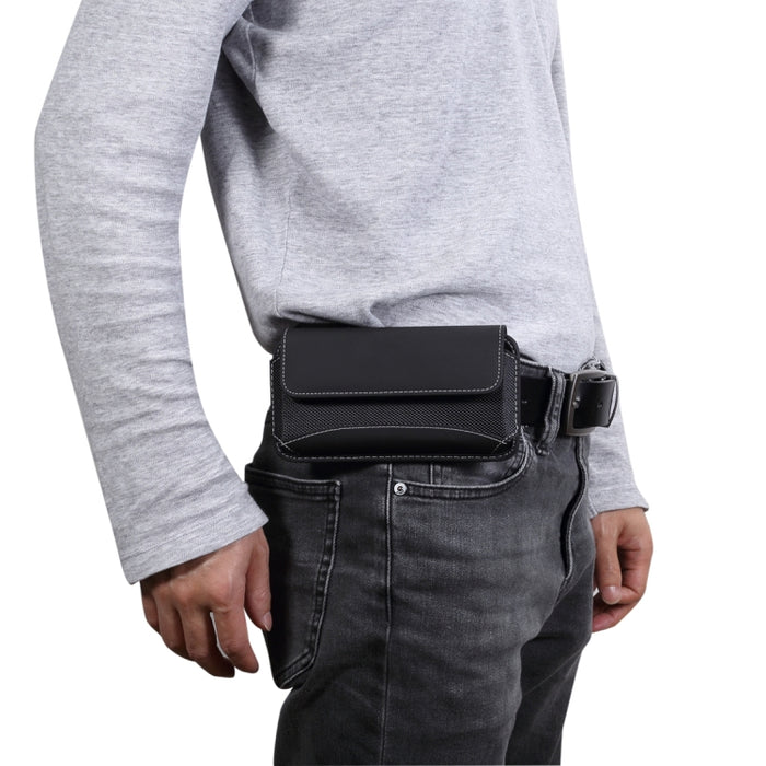 Funda de cuero para teléfono móvil portátil, Universal, de tela Oxford, para teléfonos inteligentes de 5,2 pulgadas o menos
