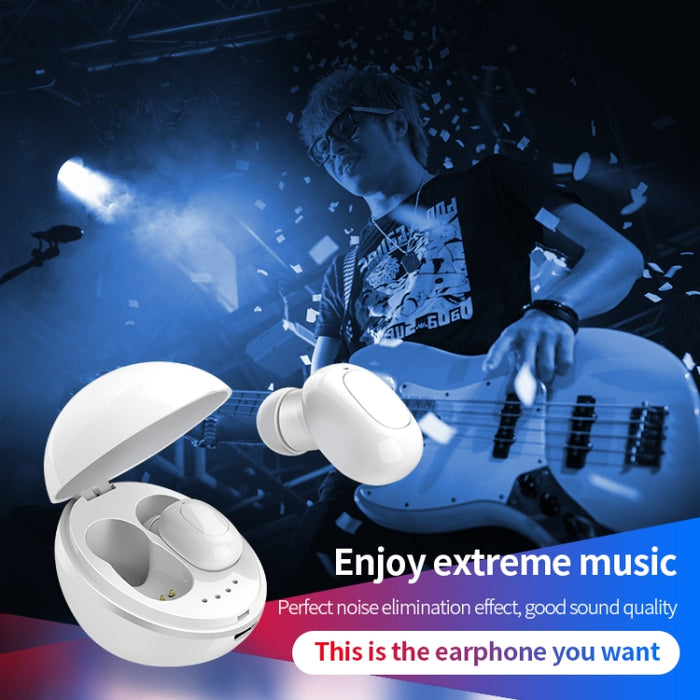 Auricular Bluetooth inalámbrico con forma de cápsula espacial A10 TWS con caja de carga magnética y cordón, compatible con llamadas HD y emparejamiento automático Bluetooth