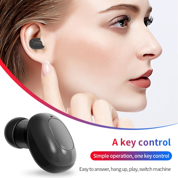 Auricular Bluetooth inalámbrico con forma de cápsula espacial A10 TWS con caja de carga magnética y cordón, compatible con llamadas HD y emparejamiento automático Bluetooth