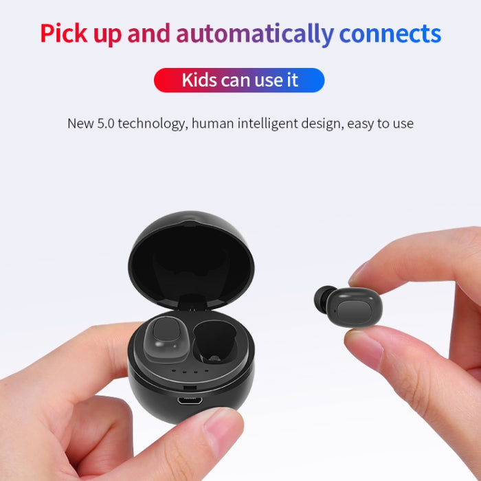 Auricular Bluetooth inalámbrico con forma de cápsula espacial A10 TWS con caja de carga magnética y cordón, compatible con llamadas HD y emparejamiento automático Bluetooth