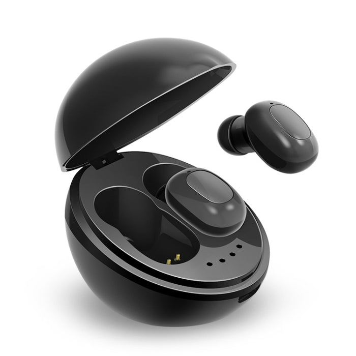 Auricular Bluetooth inalámbrico con forma de cápsula espacial A10 TWS con caja de carga magnética y cordón, compatible con llamadas HD y emparejamiento automático Bluetooth