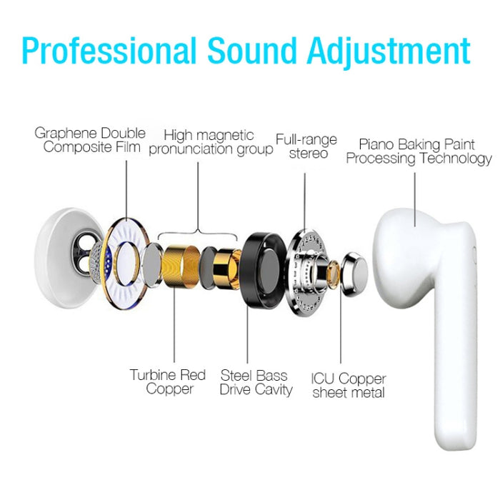 Auricular Bluetooth inalámbrico táctil X26 TWS Bluetooth 5,0 con caja de carga de atracción magnética, compatible con asistente de voz y llamada