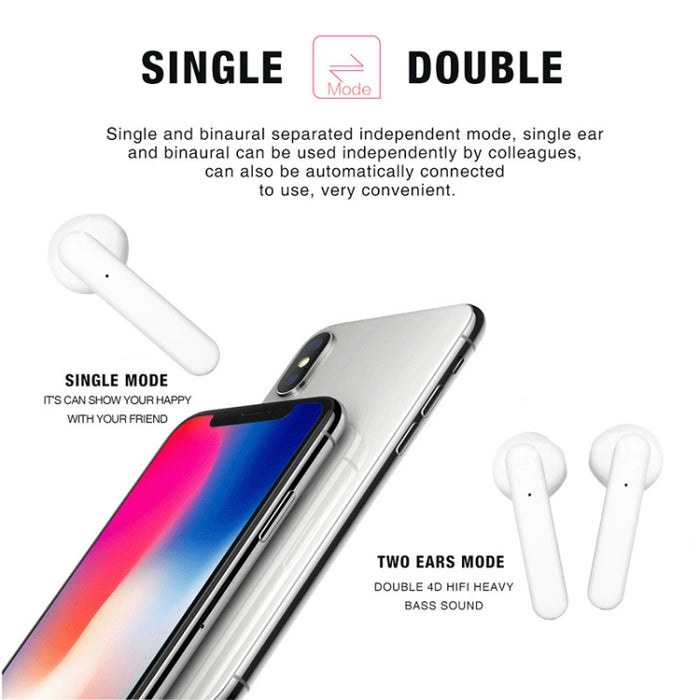 Auricular Bluetooth inalámbrico táctil X26 TWS Bluetooth 5,0 con caja de carga de atracción magnética, compatible con asistente de voz y llamada