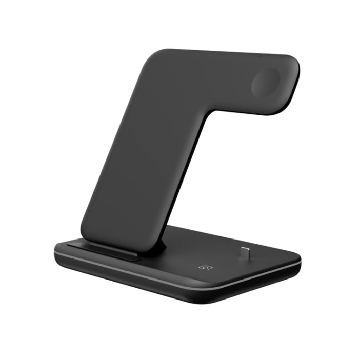 Cargador inalámbrico magnético vertical Z5 QI para teléfonos móviles, relojes Apple y AirPods / Xiaomi Redmi AirDots, con anillo de luz táctil