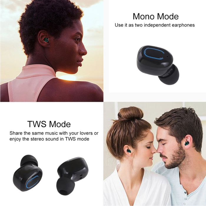 TI8S TWS Deslumbrantes auriculares estéreo inalámbricos Bluetooth 5.0 con estuche de carga
