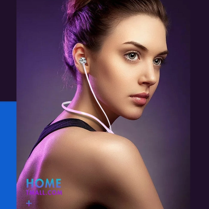 Auricular deportivo Cuello-montado Bluetooth del alambre redondo de Bluetooth 5.1 con la función magnética