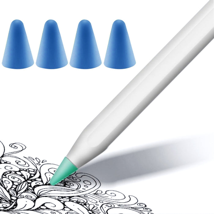Cubierta de punta antideslizante silenciosa resistente al desgaste de 4 piezas para Apple Pencil 1/2