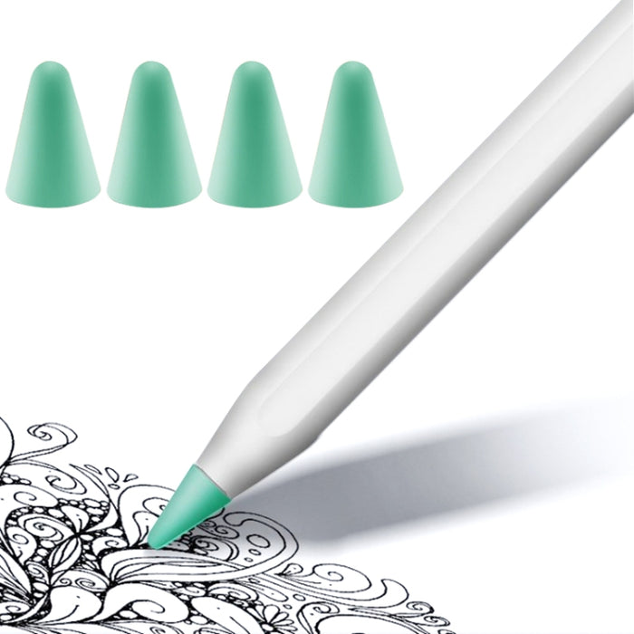 Cubierta de punta antideslizante silenciosa resistente al desgaste de 4 piezas para Apple Pencil 1/2