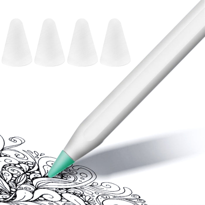 Cubierta de punta antideslizante silenciosa resistente al desgaste de 4 piezas para Apple Pencil 1/2