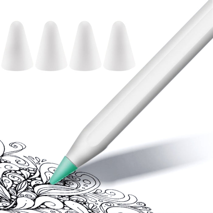 Cubierta de punta antideslizante silenciosa resistente al desgaste de 4 piezas para Apple Pencil 1/2