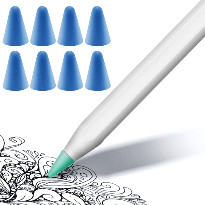 Cubierta de punta antideslizante silenciosa resistente al desgaste de 8 piezas para Apple Pencil 1/2