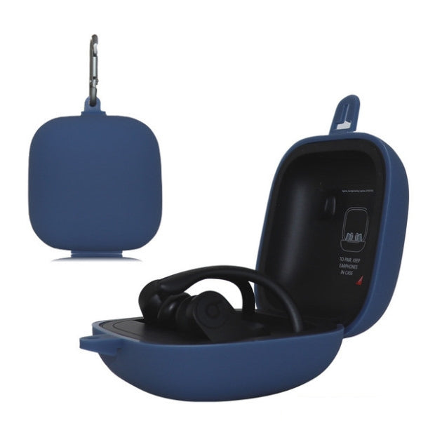 Funda protectora inalámbrica para auriculares Bluetooth de silicona de color sólido para Beats Powerbeats Pro