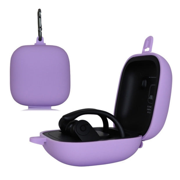 Funda protectora inalámbrica para auriculares Bluetooth de silicona de color sólido para Beats Powerbeats Pro