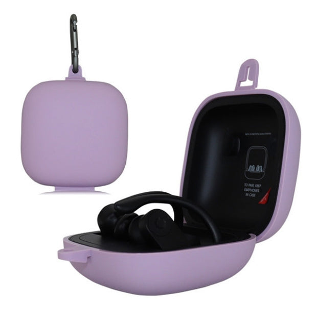 Funda protectora inalámbrica para auriculares Bluetooth de silicona de color sólido para Beats Powerbeats Pro