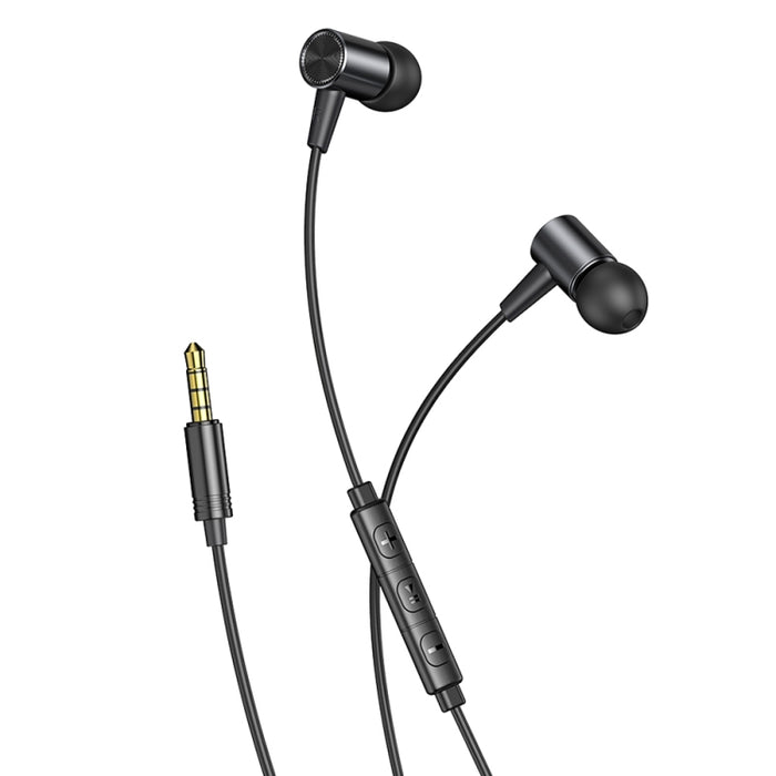 Awei L2 Auricular estéreo con cable y enchufe de 3,5 mm con micrófono